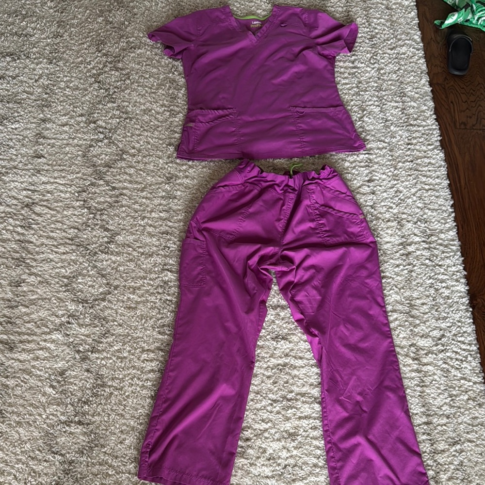 Purple Scrub Set